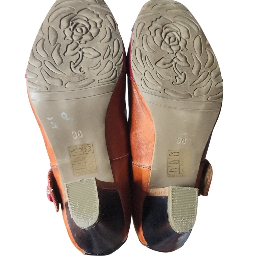 L'ARTISTE Spring Step Jardin Mary Jane Pumps EU 38 / US 7.5–8 Leather Shoes $149 - Picture 9 of 11